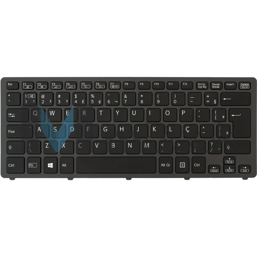 Teclado Sony Vaio Svf14n11cxb Svf14n2g4r Svf14n2j2r Preto