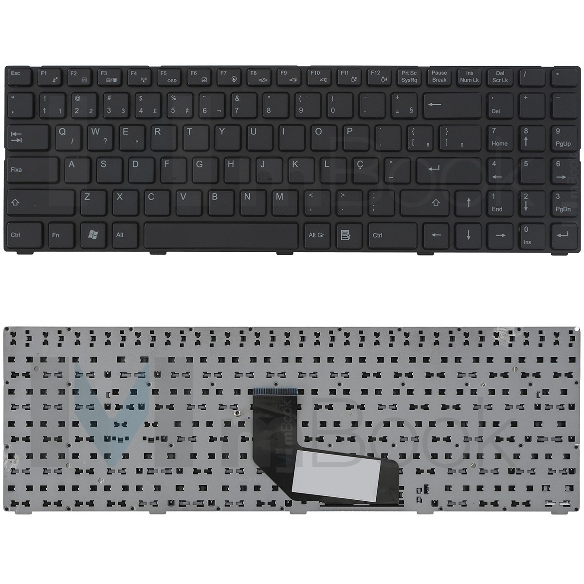 Teclado Notebook Avell B154 Max/plus Aetwc601010 BR com Ç, Teclado Notebook Avell B154 Max/plus Aetwc601010 BR com Ç,