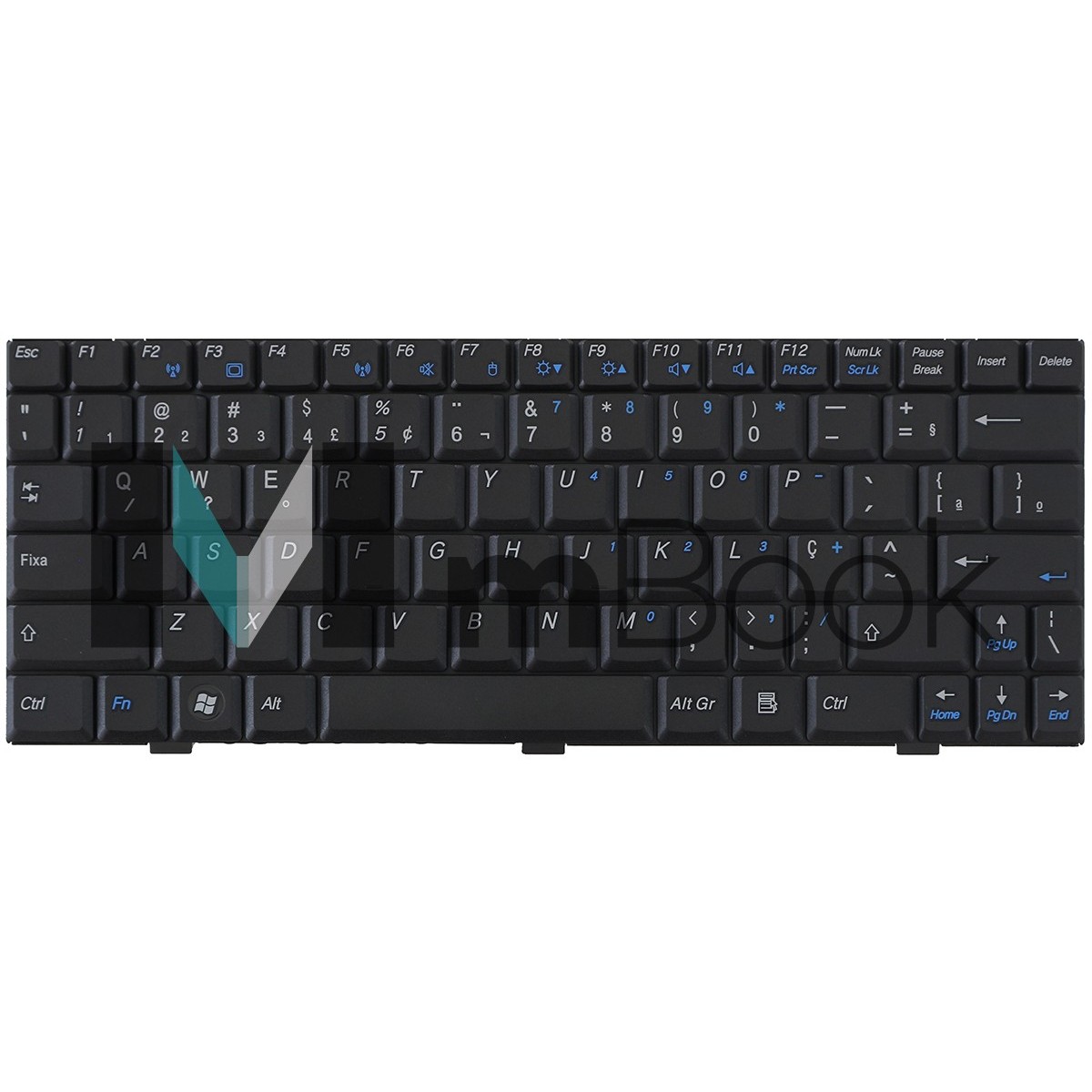 Teclado P/ Notebook Itautec W7010 W7020 V022305as1, 