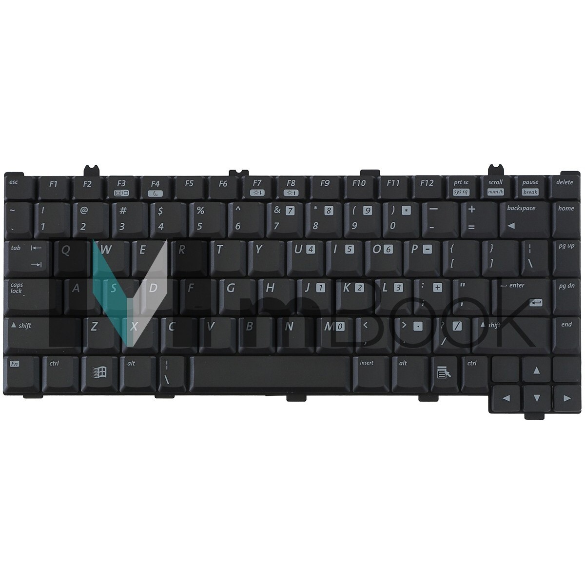 Teclado para HP Xf145 Xf255 Xf335 Ze1000 F5398-60915 Us, 