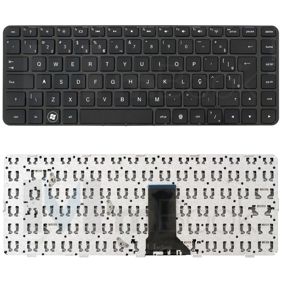 Teclado Hp Pavilion Dm4-2000 Dm4-2100 Nsk-ht0uv Ç C/ Moldura