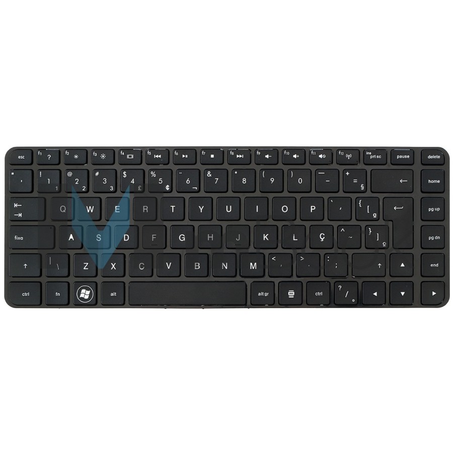 Teclado Hp Pavilion Dm4-2000 Dm4-2100 Nsk-ht0uv Ç C/ Moldura