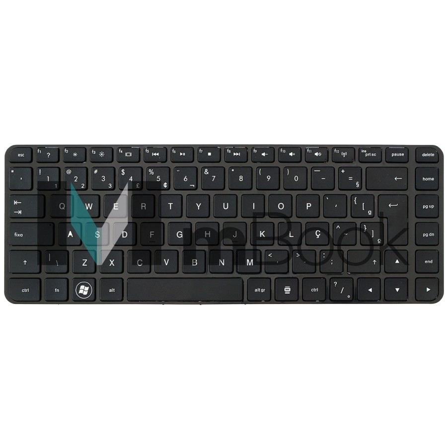 Teclado Hp Pavilion Dm4-1000 Dv5-2000 Br BR Com Moldura