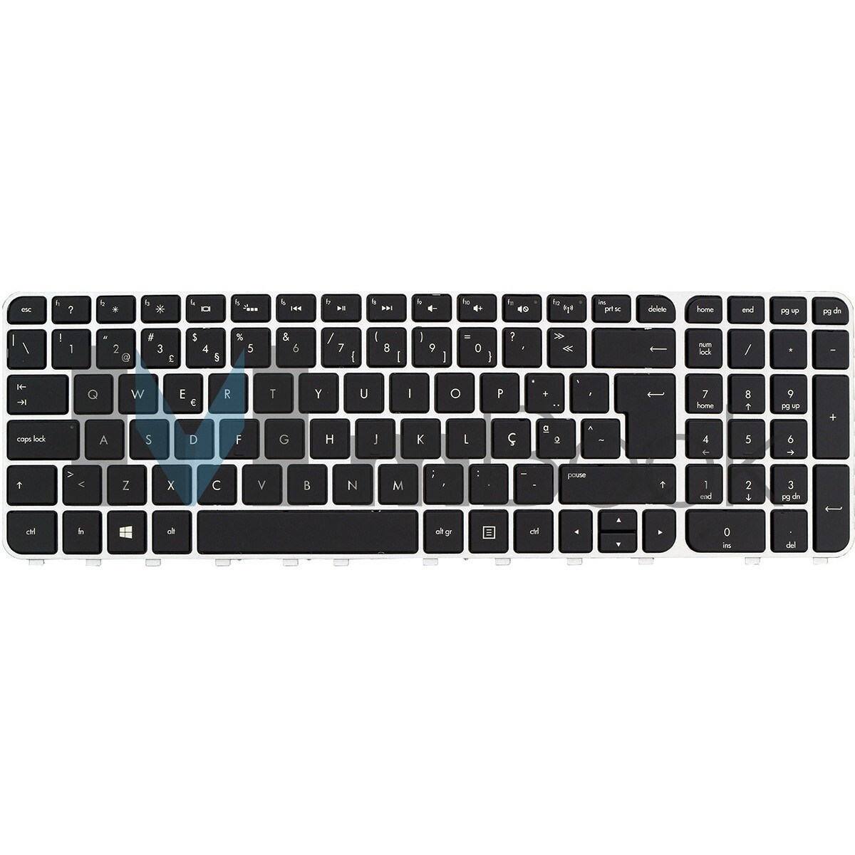 Teclado Hp M6-1000 698404-001 981090-001 981563-000 Prata, 