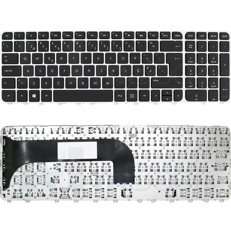 Teclado Hp M6-1000 698404-001 981090-001 981563-000 Prata, 