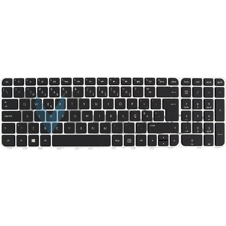 Teclado Hp M6-1000 698404-001 981090-001 981563-000 Prata