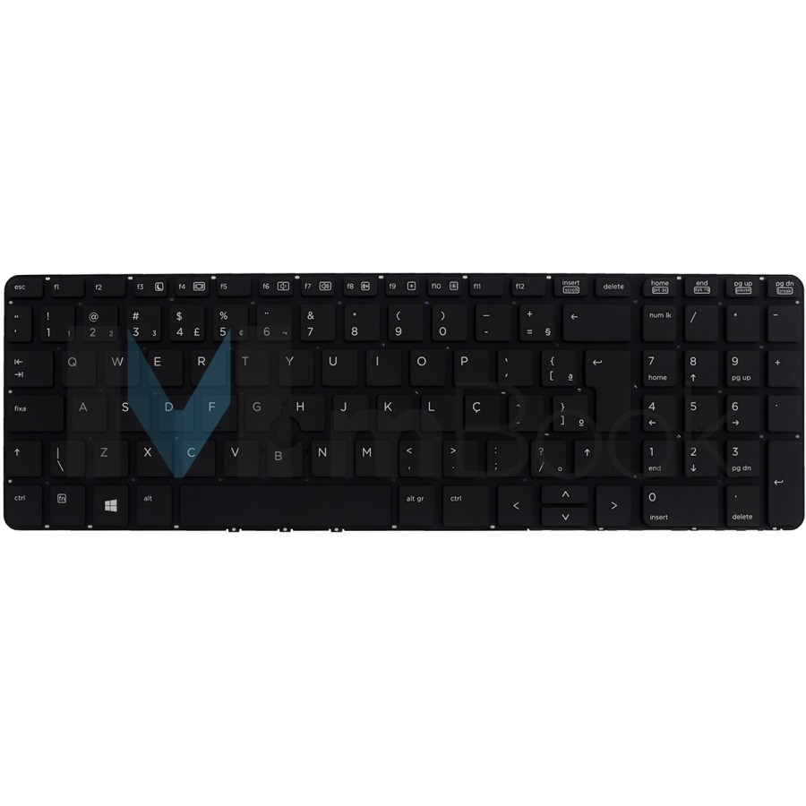 Teclado HP Probook 650 G1 655 G1 V139526BR1 preto BR