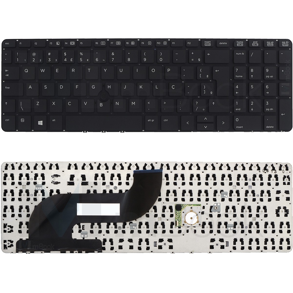 Teclado para HP Probook 650 G1 655 G1 V139526br1 Preto Br, 