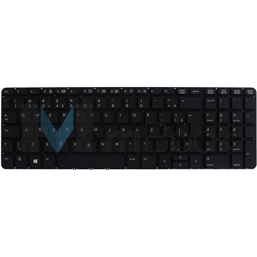 Teclado HP Probook 650 G1 655 G1 V139526BR1 preto BR