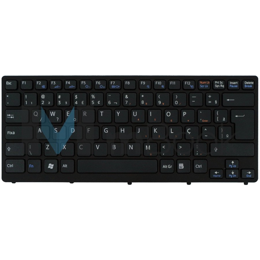 Teclado P/ Sony Vaio Vpccw2jgx Vpccw2jgx Preto