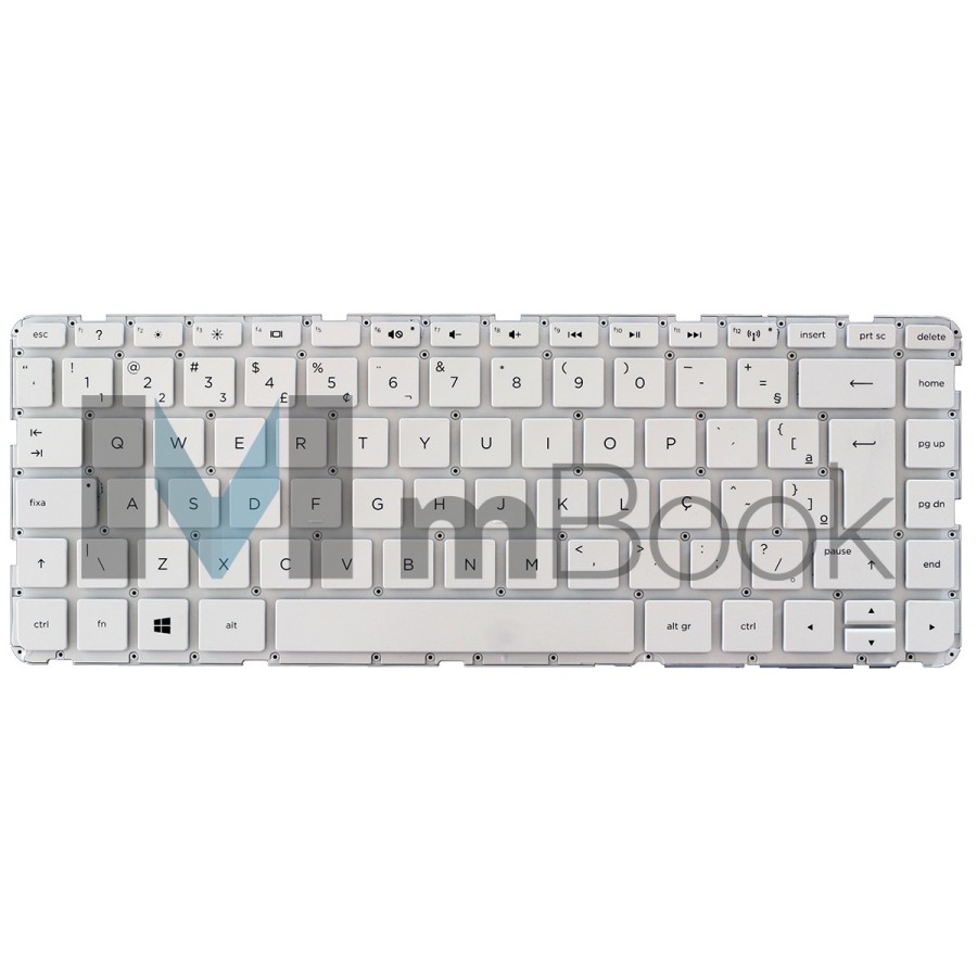 Teclado Hp 14-n060br 14-n070br 14-n007la Branco S/ Frame Br