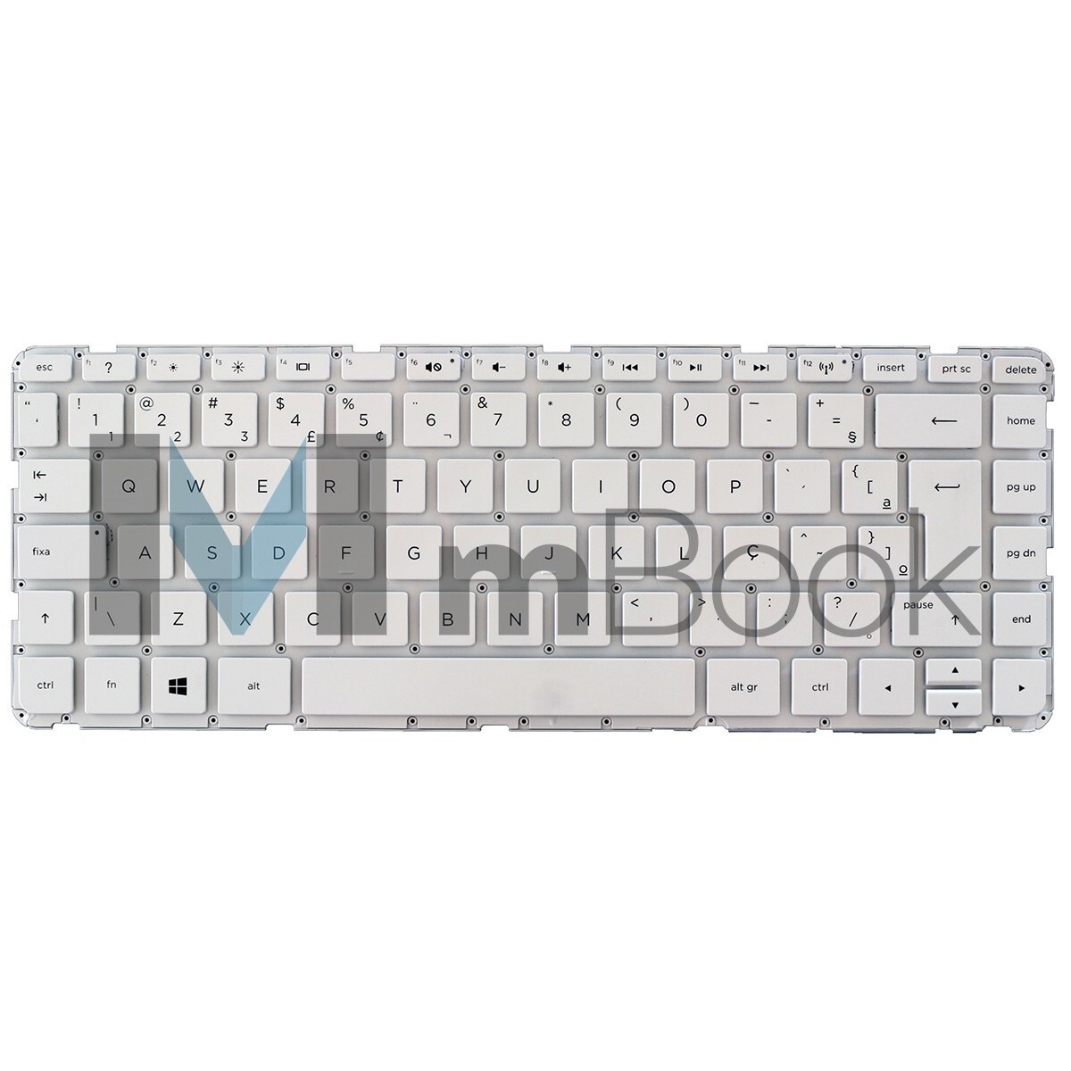 Teclado Hp 14-n060br 14-n070br 14-n007la Branco S/ Frame Br, 