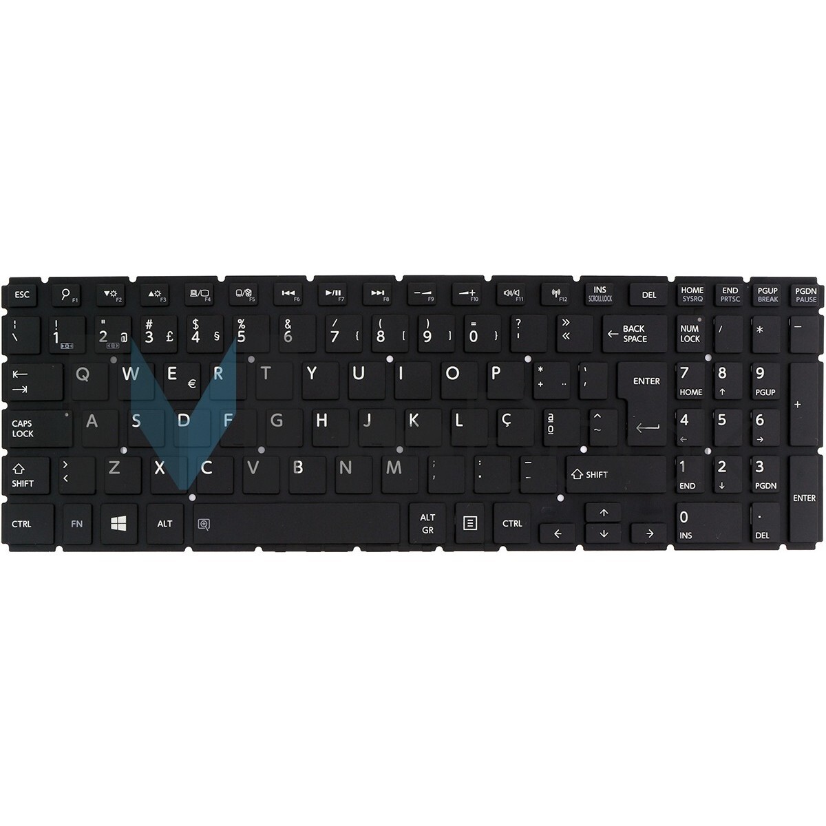 Teclado para Toshiba Satellite P55w-c5200 P55w-c5200x PO (Ç), 