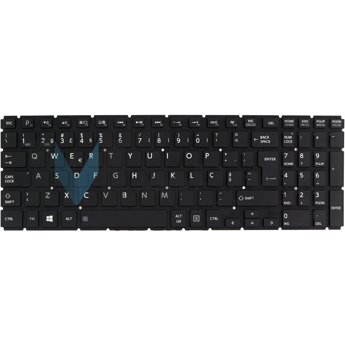 Teclado para Toshiba Satellite P50-c-18l S55-b5266 PO (Ç), 