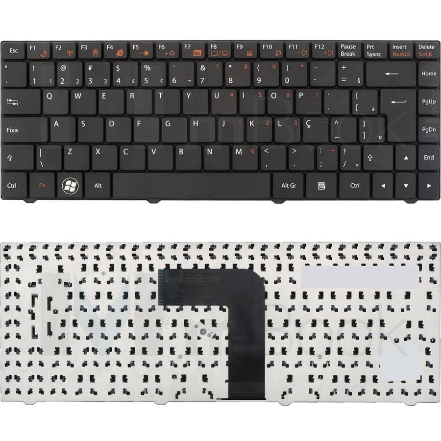 Teclado Para Cce Positivo Mp-07g38pa-886 Wifi No F2, 