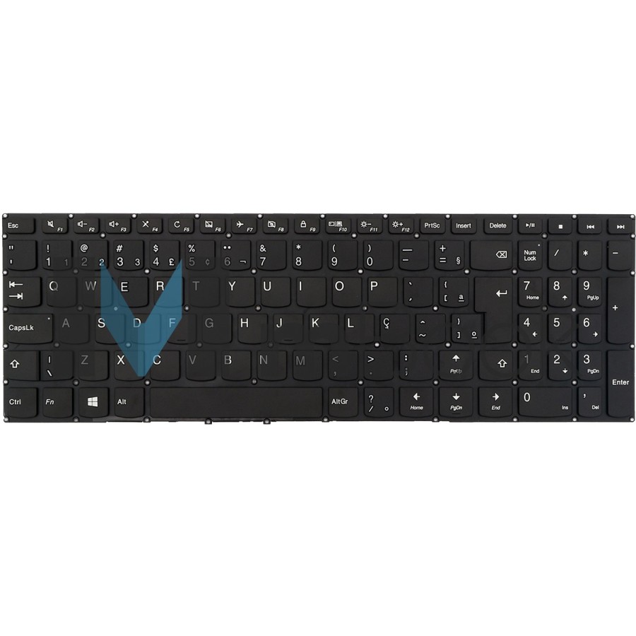 Teclado para Lenovo 310-15abr 310-15iap Sem Botão Power