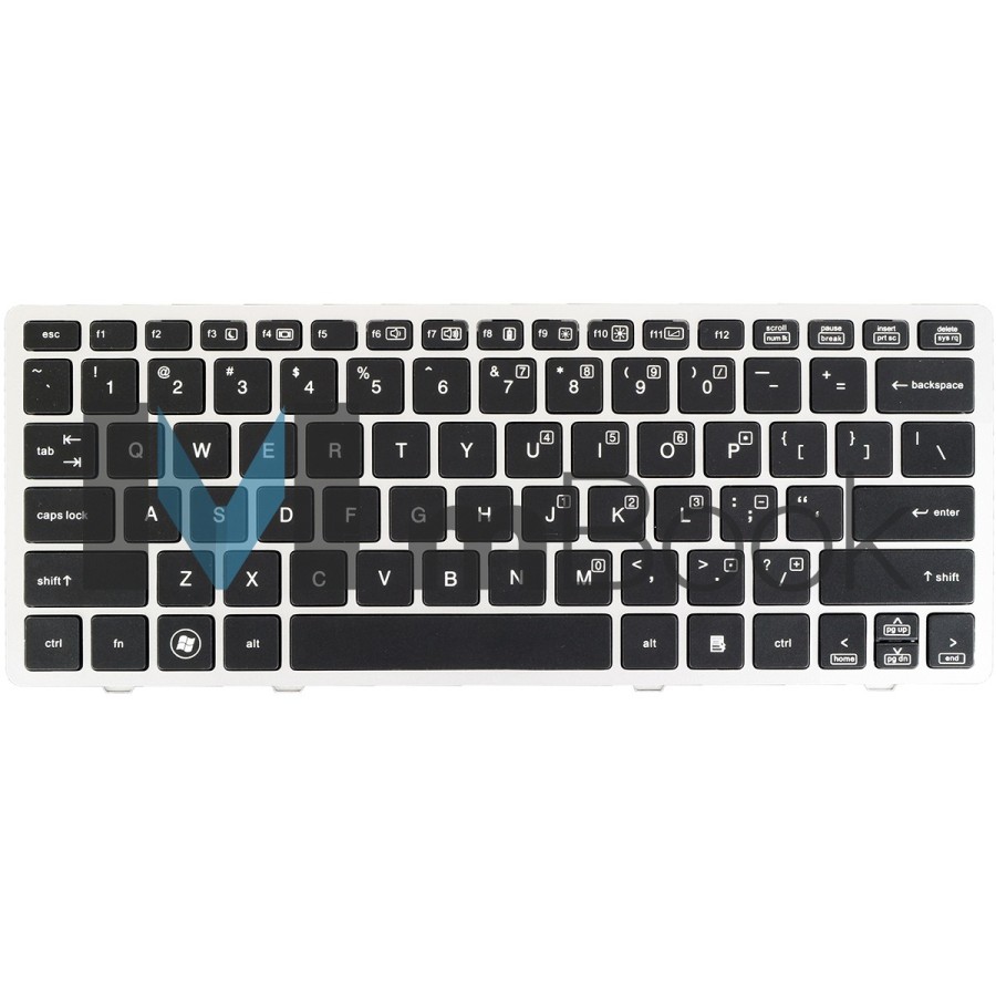 Teclado Hp Elitebook 651390-d61 Sg-45200-3ea Frame Prata