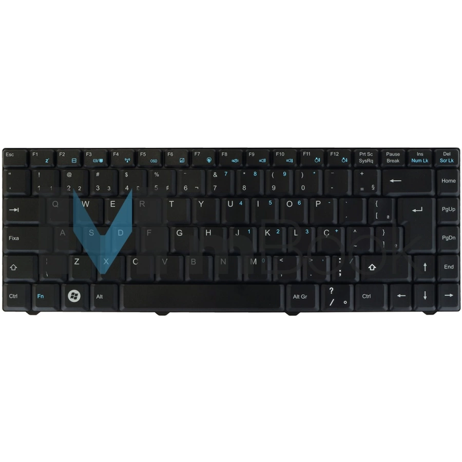 Teclado Intelbras I210 71gu41414-00 71gu41414-10 K020828j1