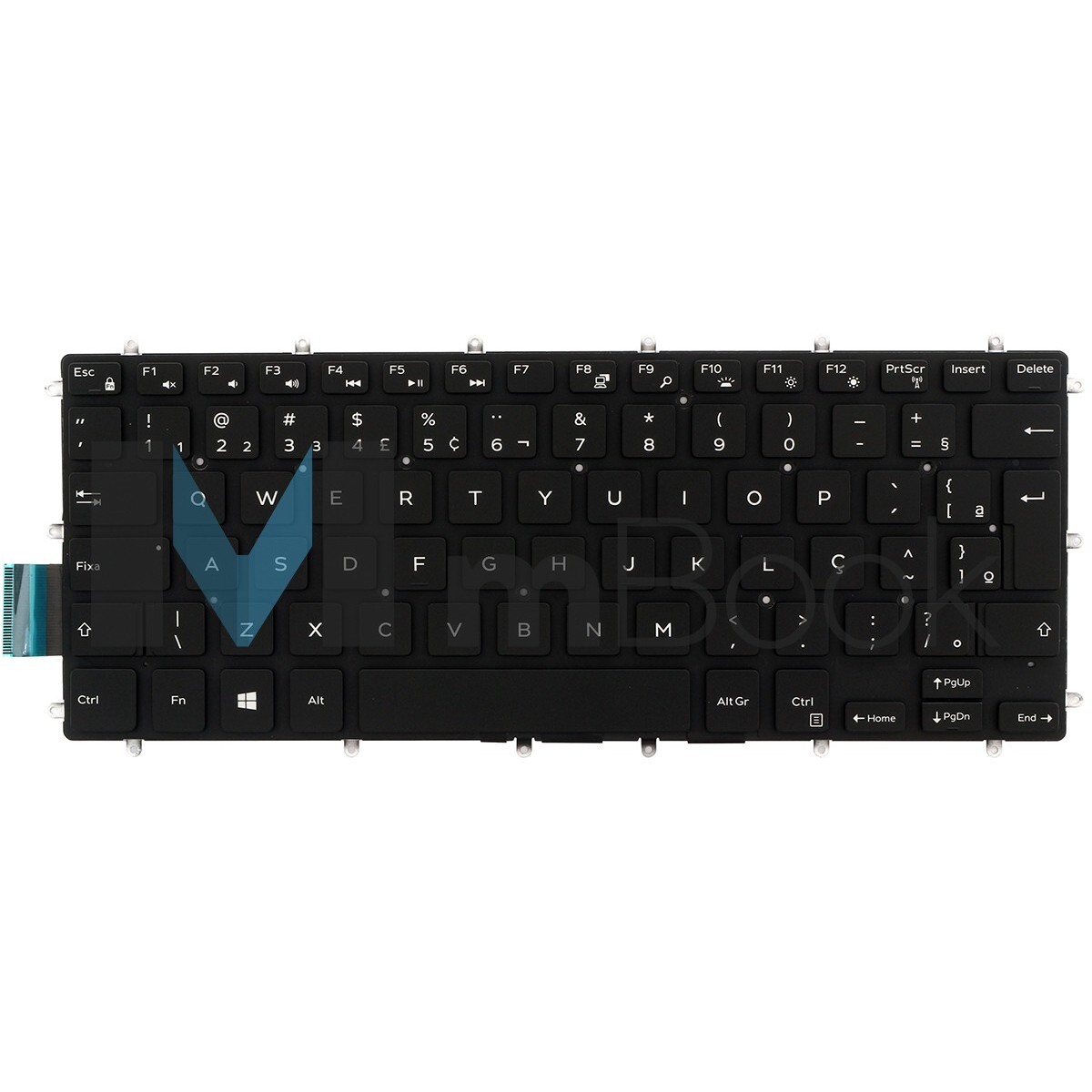 Teclado Dell Inspiron 13 7378 H4XRJ, 