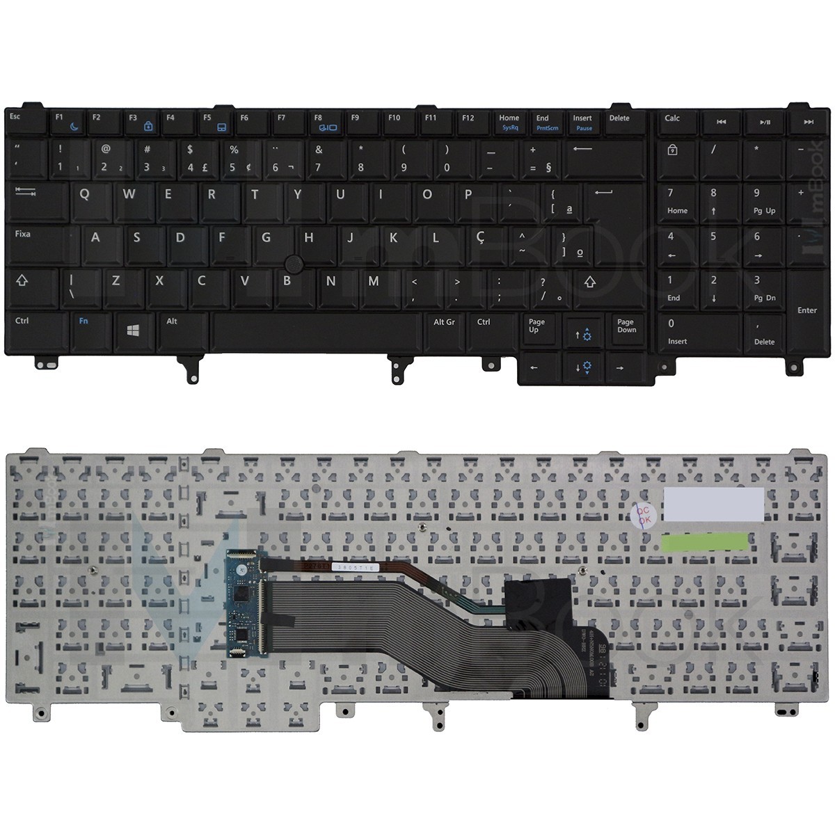 Teclado Dell 07t425 6vf0n Mp-10h23usj698 Br Com Ç