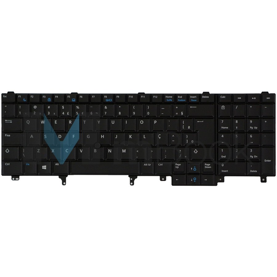 Teclado Dell 07t425 6vf0n Mp-10h23usj698 Br Com Ç