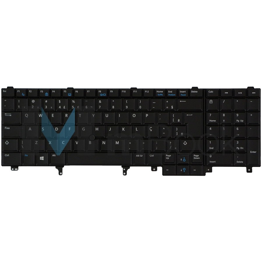 Teclado Dell 07t425 6vf0n Mp-10h23usj698 Br Com Ç