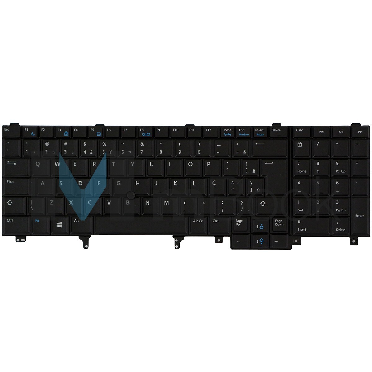 Teclado Dell Latitude 5530-3691 E5520 E5530 E6520 Br Com Ç, 
