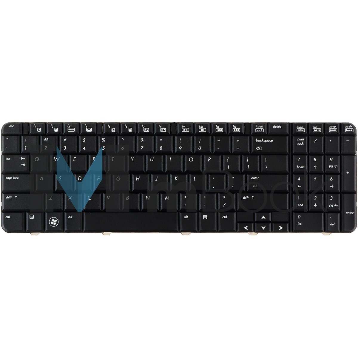 Teclado para HP Compaq 496771-001 90.4ah07.s01 Nsk-haa01, 
