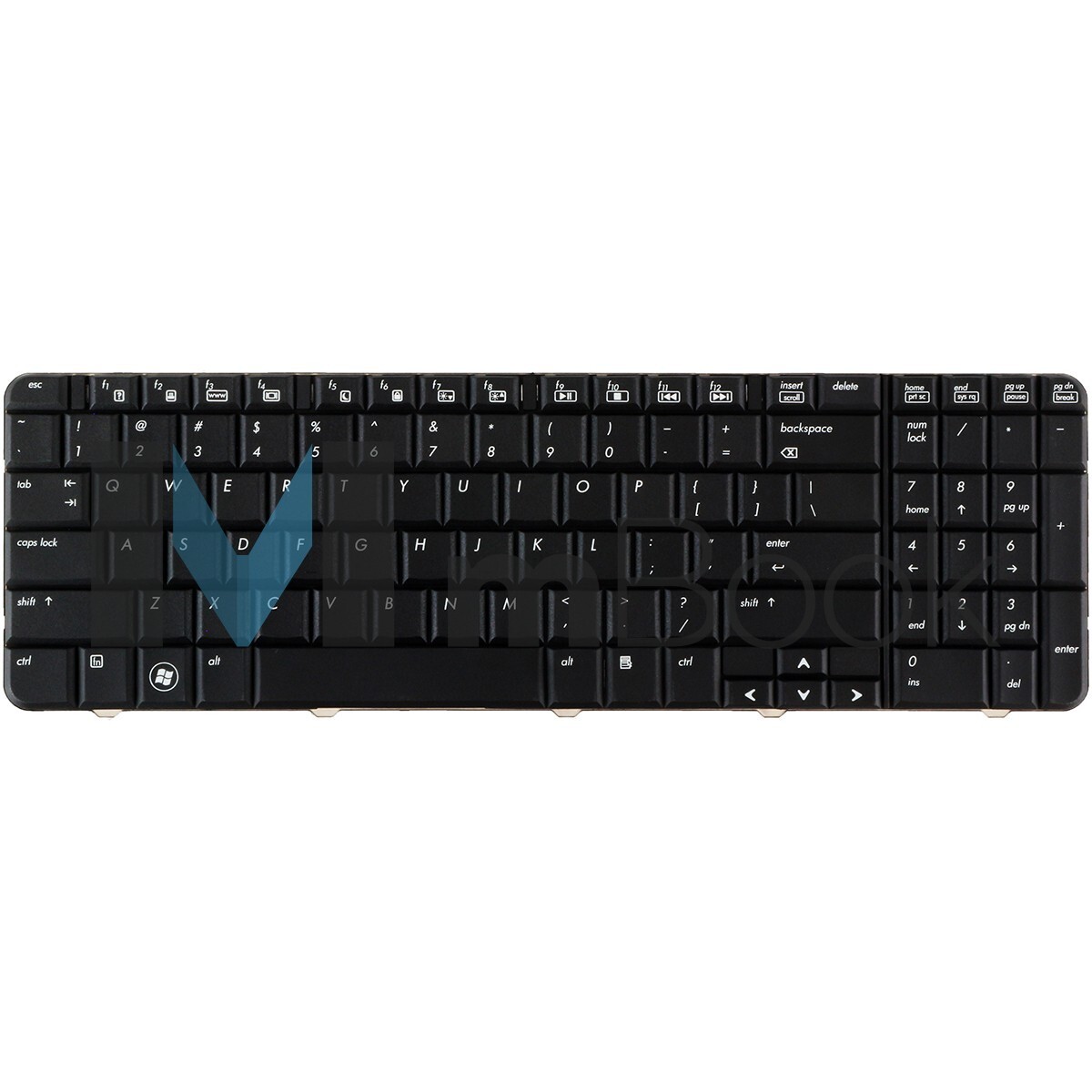 Teclado para HP Compaq 496771-001 90.4ah07.s01 Nsk-haa01, 