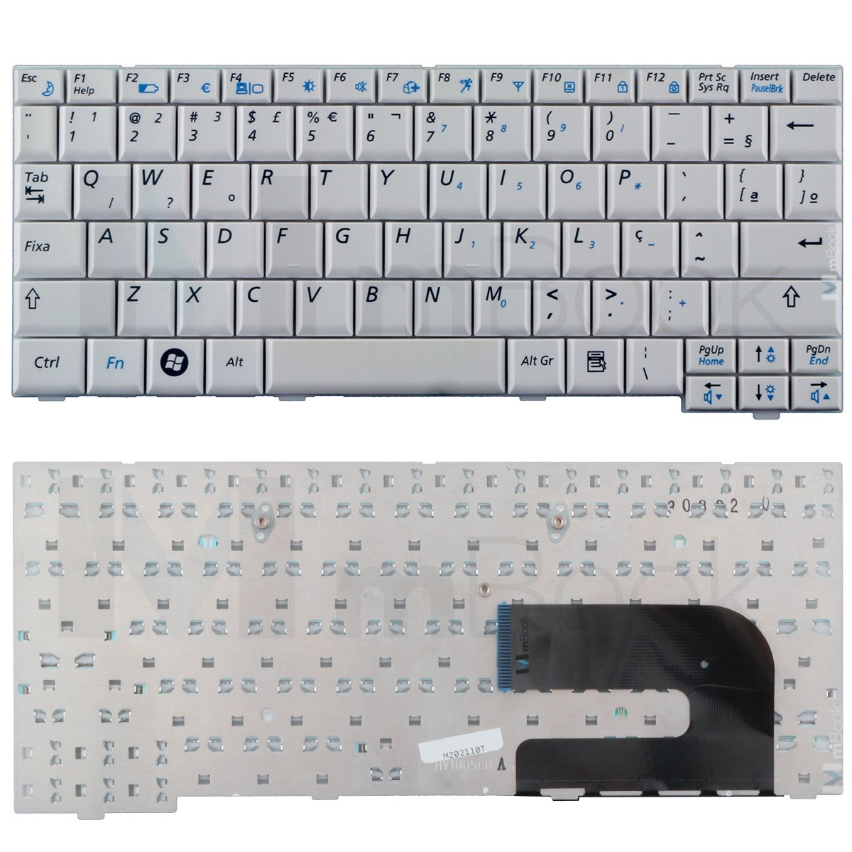 Teclado para Samsung N143 N145 Nb30p Nc10 Nc310 Branco, 