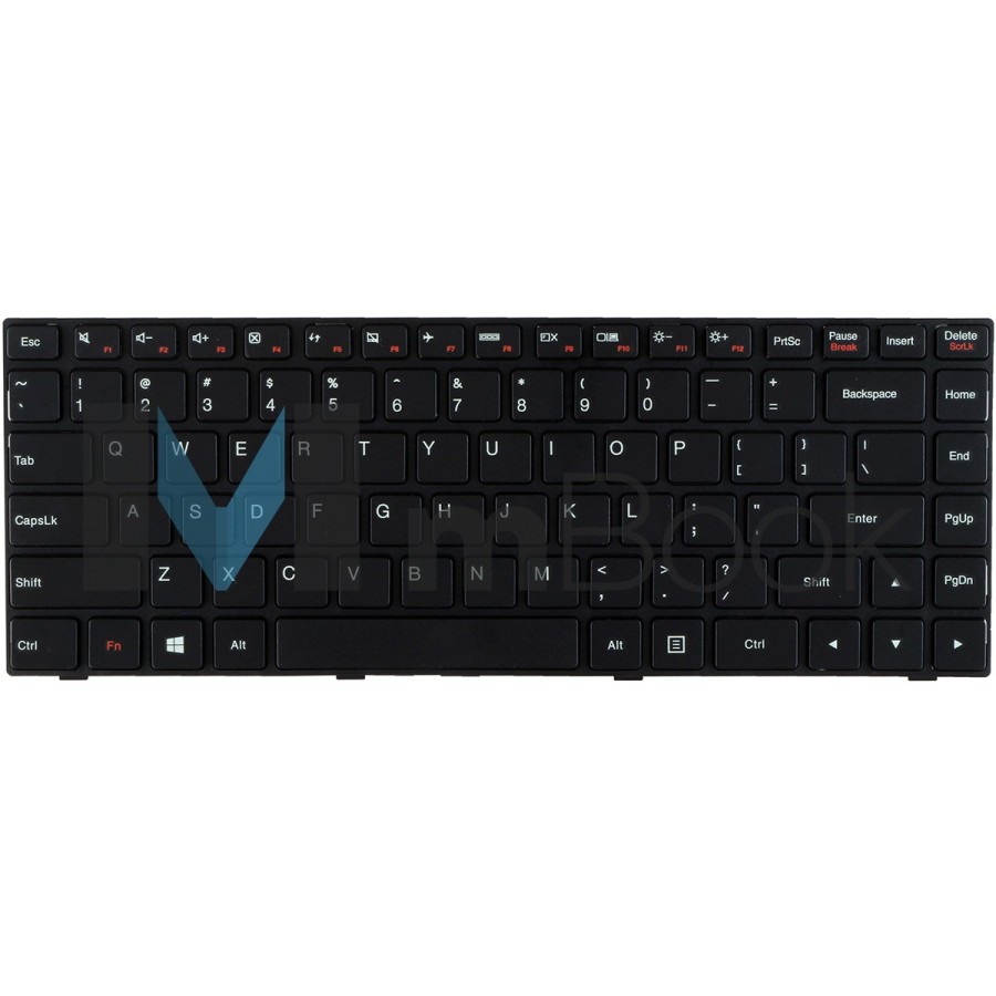 Teclado para Lenovo Ideapad 100-14iby 80r7 Padrão Us