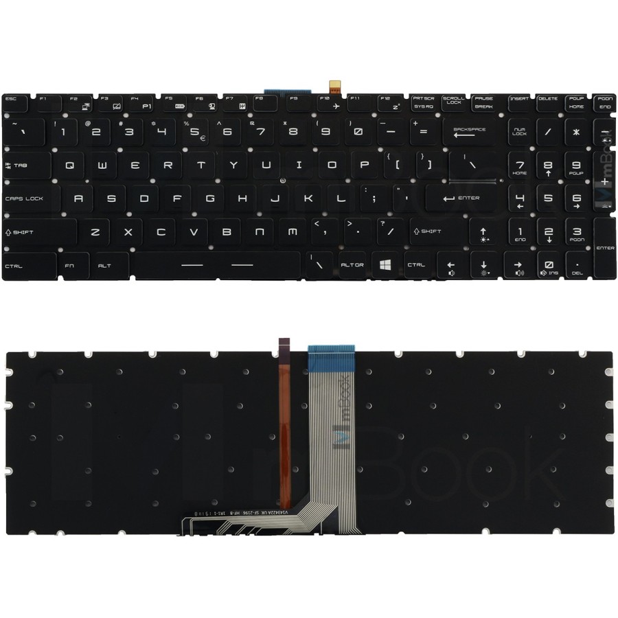 Teclado MSI CX72, GE62 2QD, GE62 2QE
