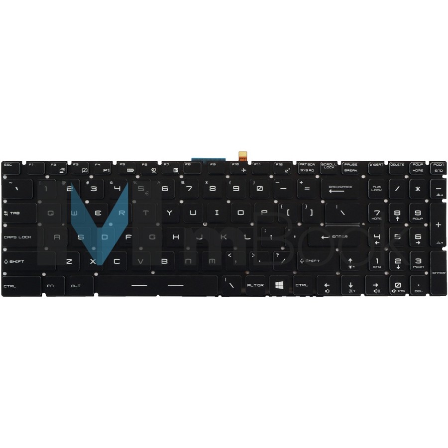 Teclado MSI CX72, GE62 2QD, GE62 2QE