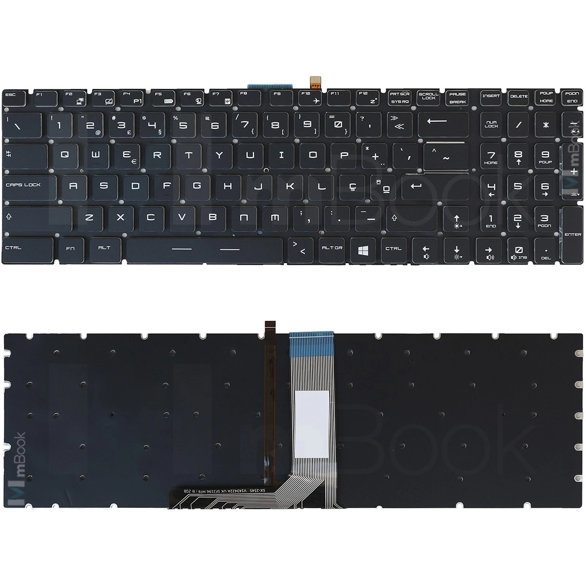 Teclado MSI CX72 CX62 GE62 2QE PO Teclado MSI CX72 CX62 GE62 2QE PO