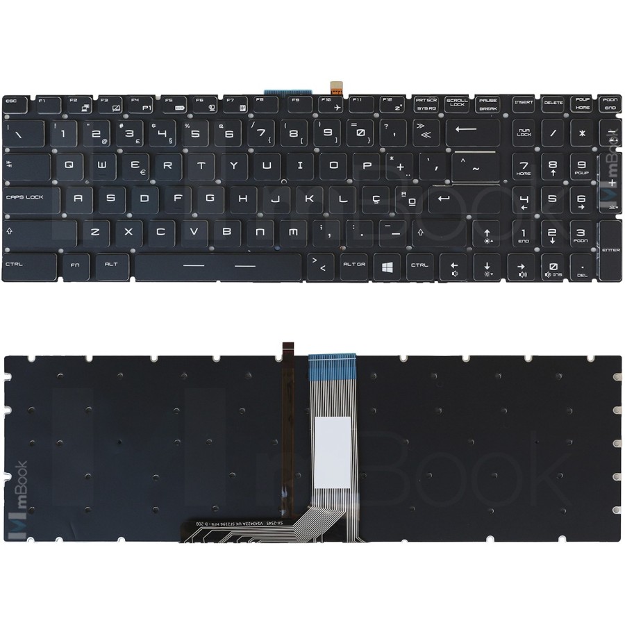 Teclado MSI WS60 WS60 6QI WS63 8SK PO