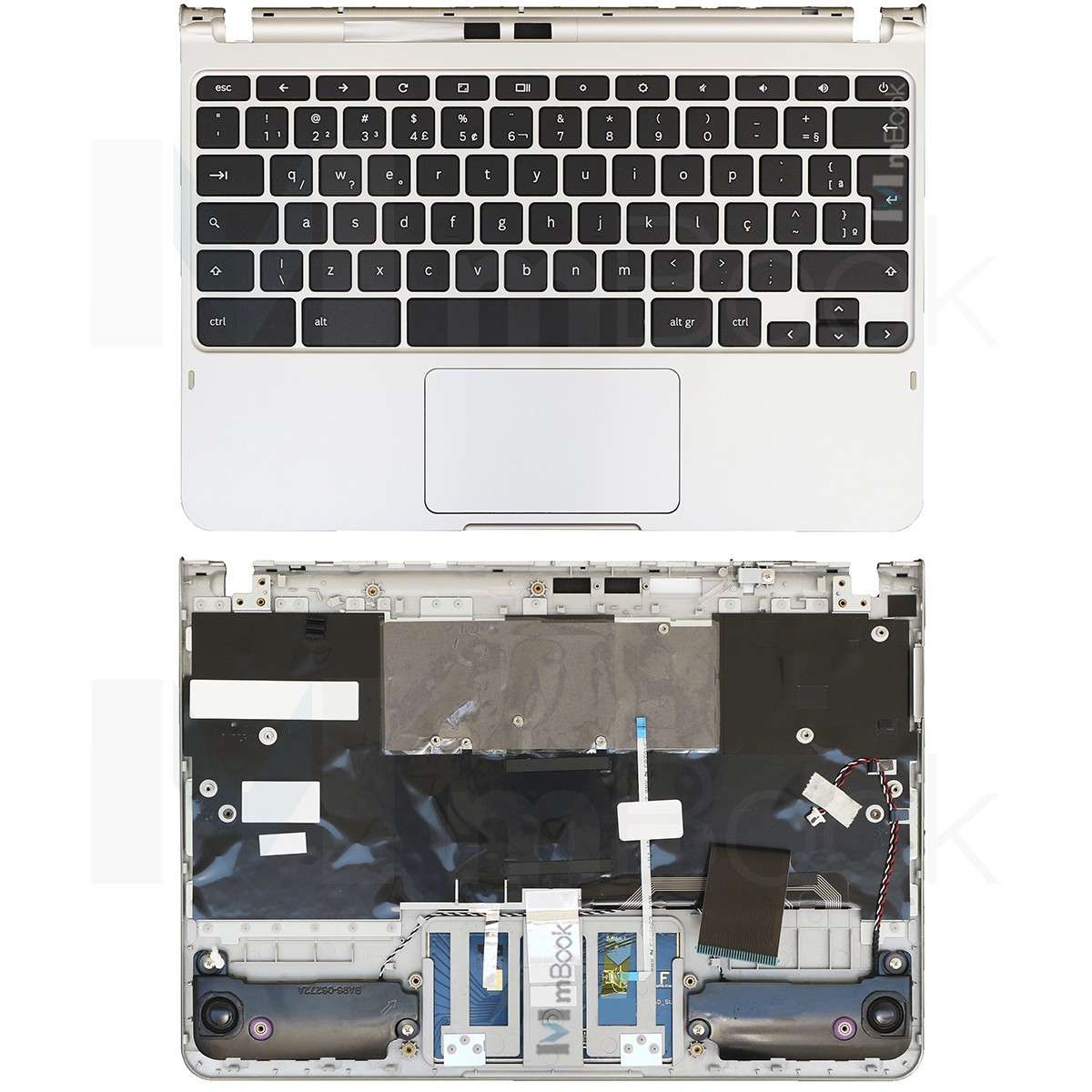 Teclado Palmrest Topcover para Samsung Xe303c12 Ba75-04171p, 