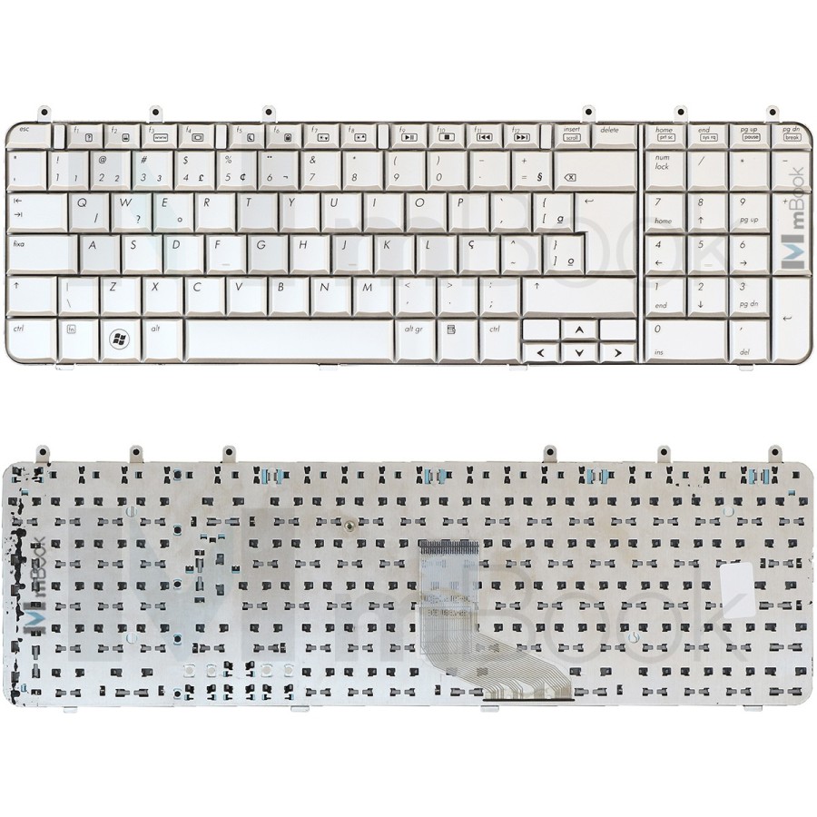 Teclado Hp Dv7-1002ea Dv7-1002tx Dv7-1002xx Prata BR, 
