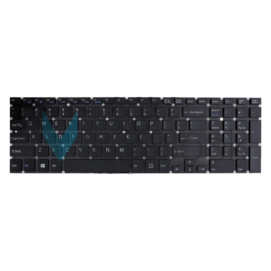 Teclado p/ Sony Vaio Svf15217cxp Svf15217cxw Us Preto