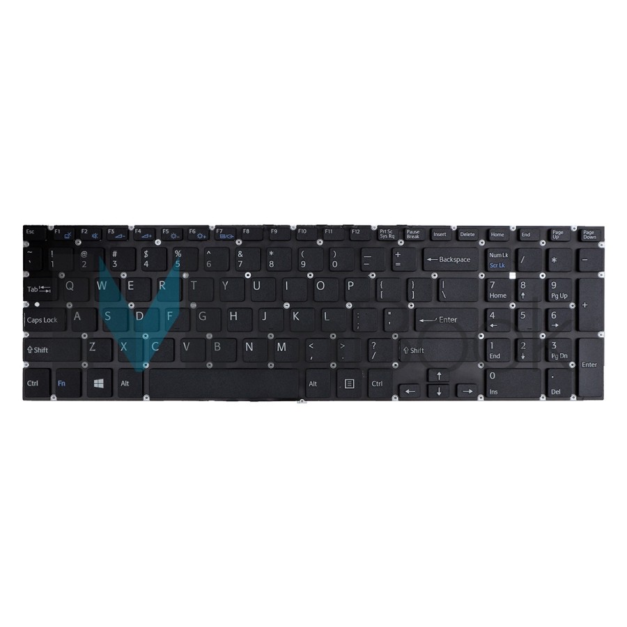 Teclado p/ Sony Vaio Svf15323cxw Svf15324cxb Us Preto