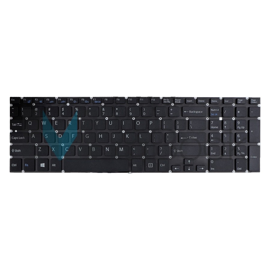 Teclado p/ Sony Vaio Svf1532ccxb Svf1532ccxw Us Preto