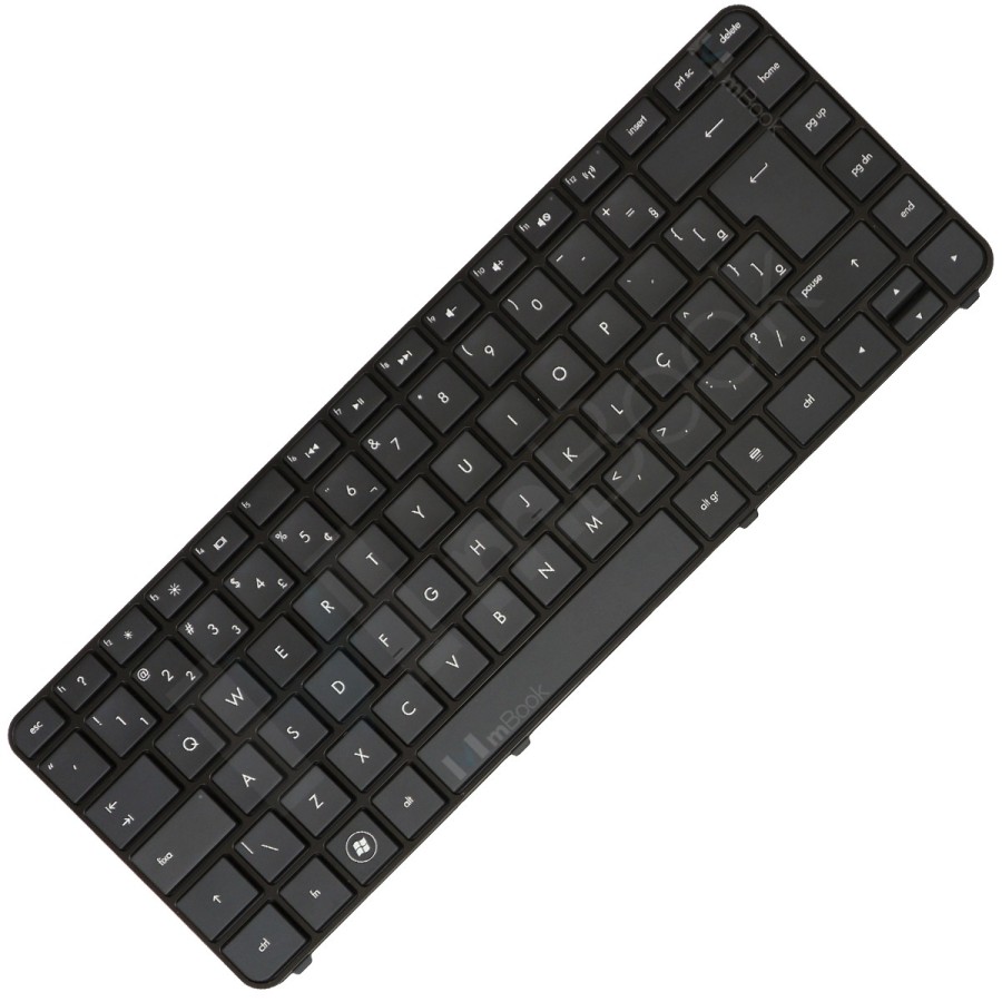 Teclado Hp Pavilion v125630a 90.4qc07.sb1 BR Com Moldura