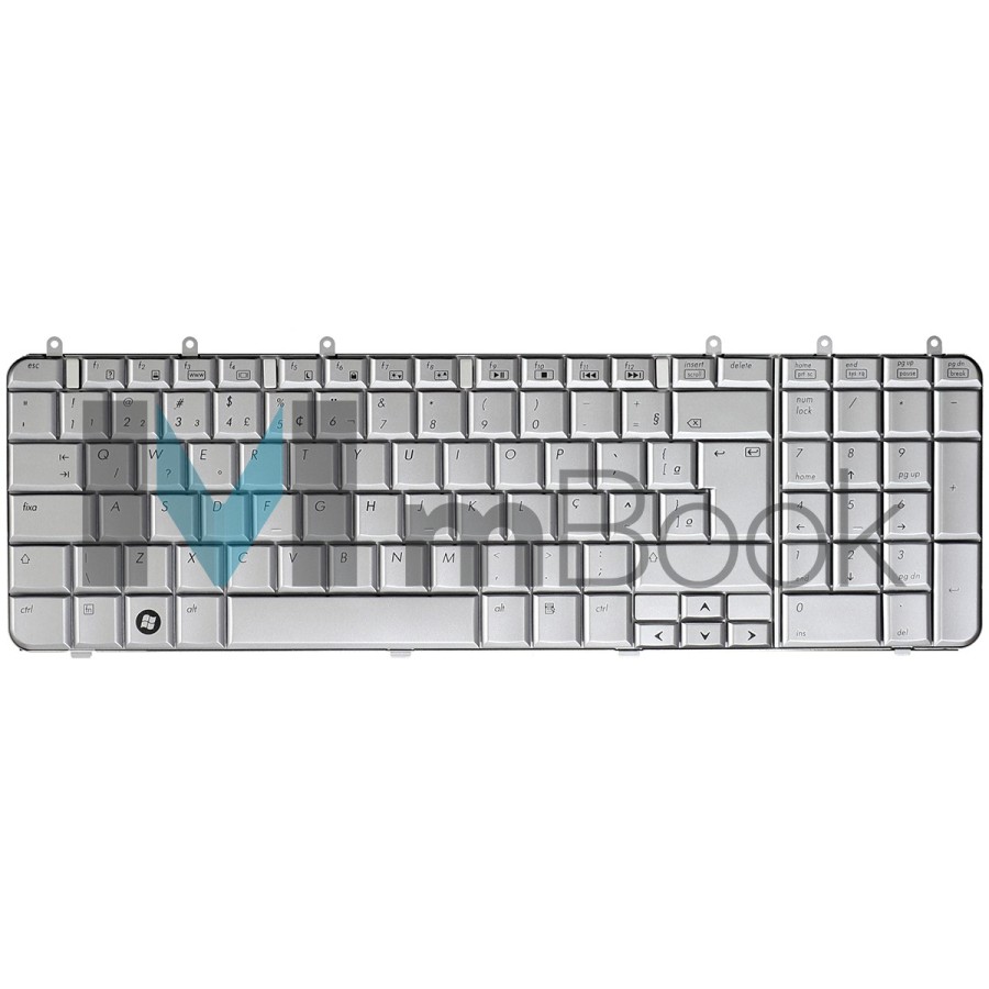 Teclado Hp Dv7-1270ca Dv7-1270eg Dv7-1270us Prata BR