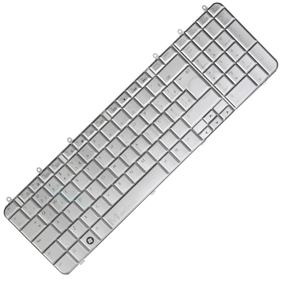 Teclado para HP Dv7-1009tx Dv7-1010ed Dv7-1010ef Prata Br, 