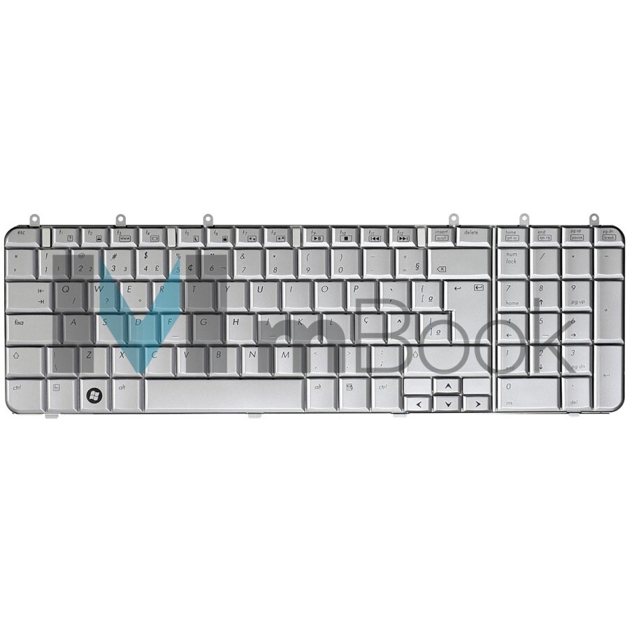 Teclado para HP Dv7-1009tx Dv7-1010ed Dv7-1010ef Prata Br, 