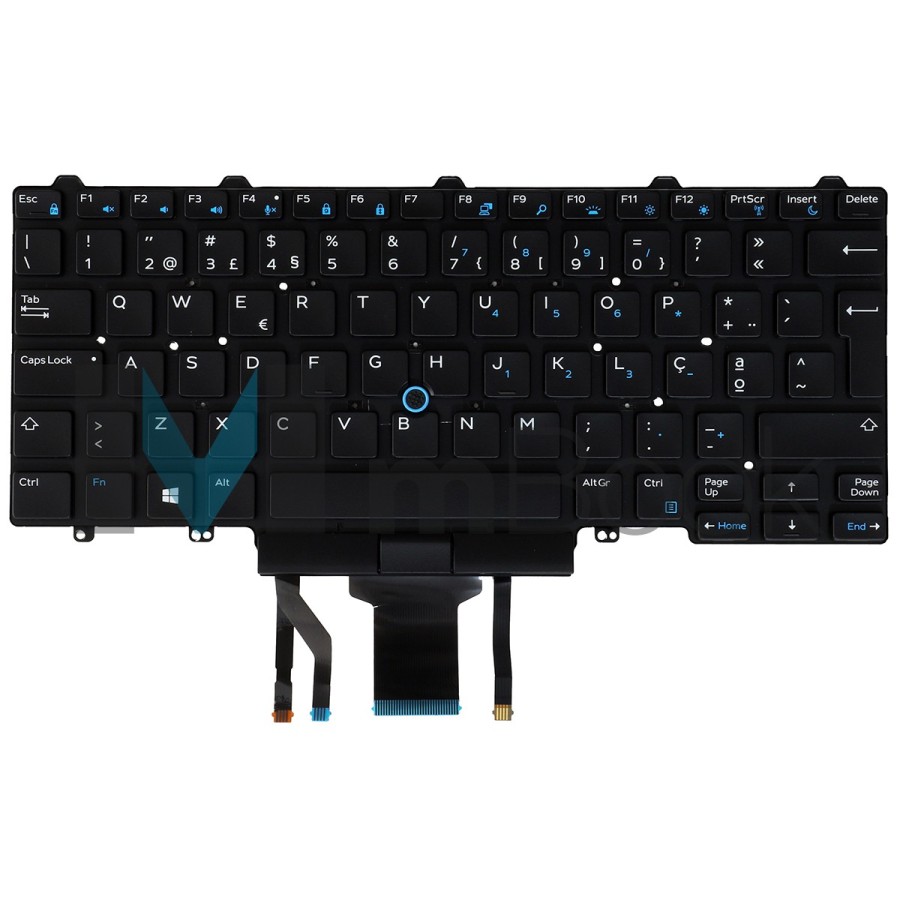 Teclado Dell Latitude 3340 E5450 E7450 Po Com Tecla Do Mouse