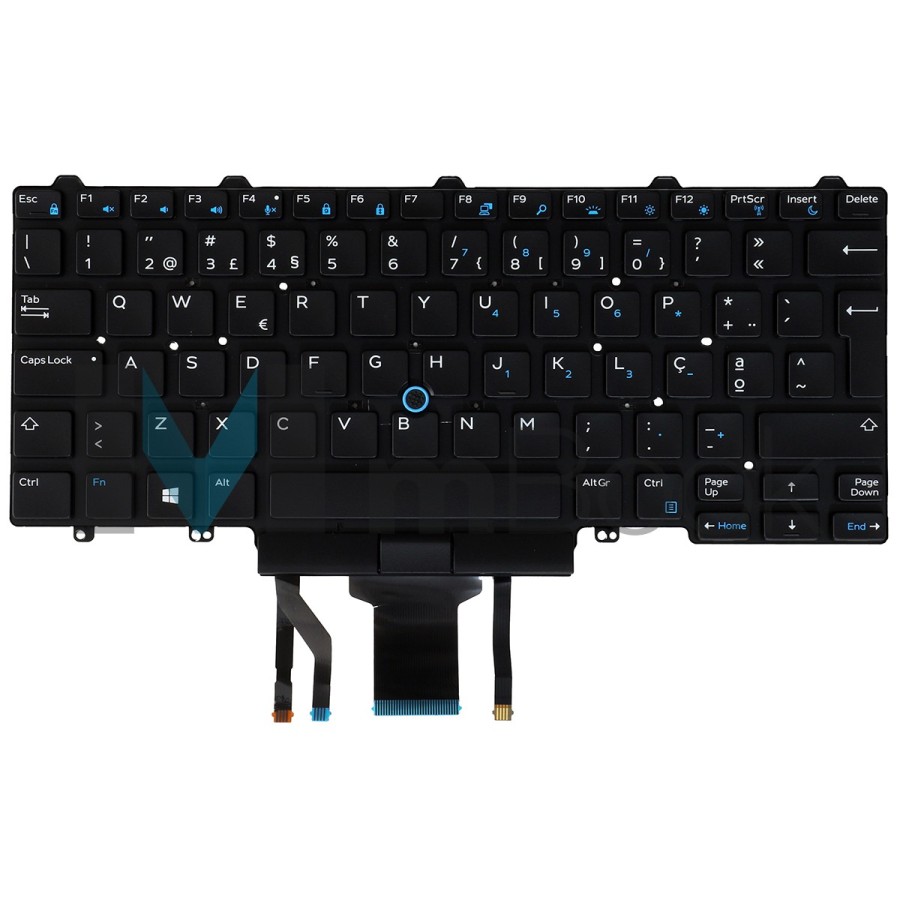 Teclado Dell Latitude 3340 E5450 E7450 Po Com Tecla Do Mouse