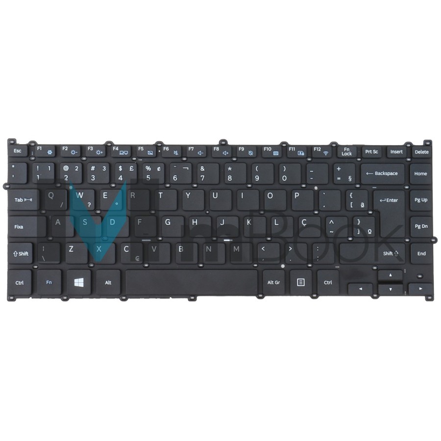 Teclado Para Samsung Expert X22s Np300e4m-kw3br Preto