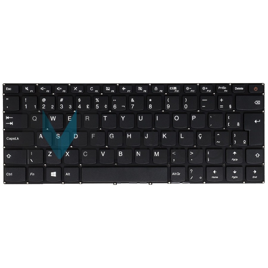 Teclado para Lenovo 510-14ast 510-14isk com botão power