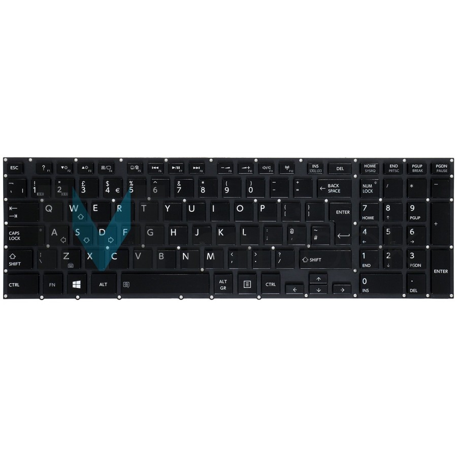 Teclado Toshiba Satellite P50T-B P50T-BST2N01 P50T-AST2GX UK