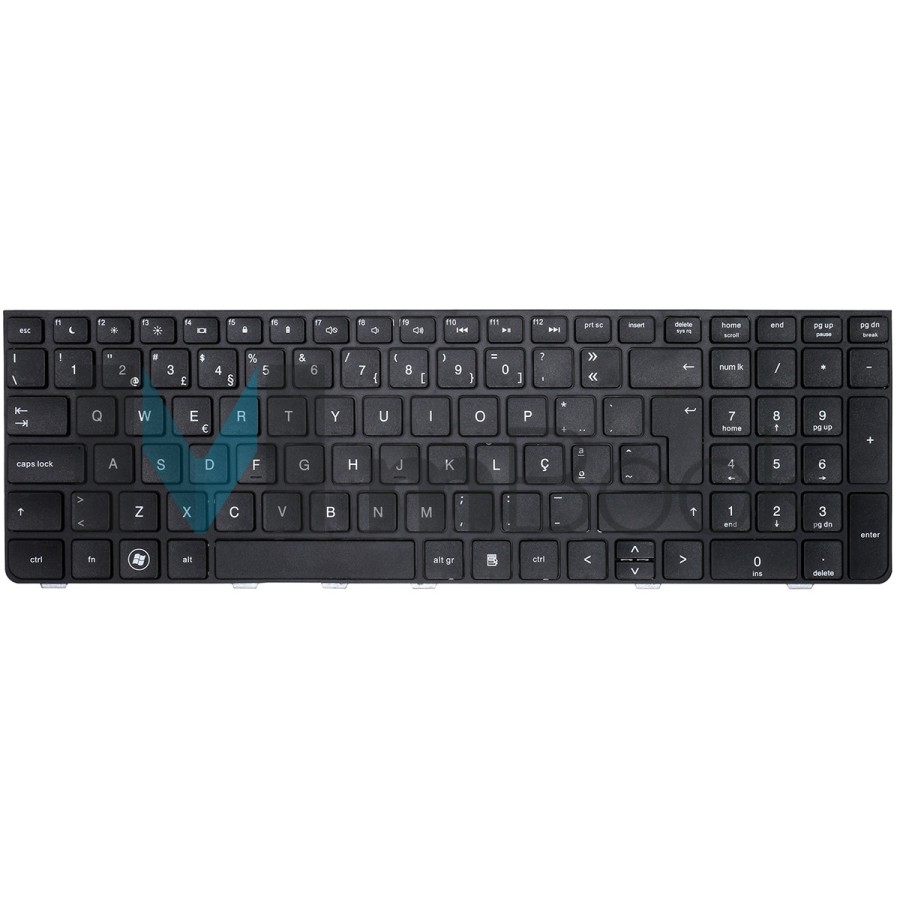 Teclado para HP Probook 646300-001 6037b0056601 Com Moldura, 